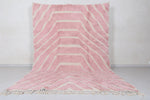 Beni Ourain Rug - 7.4 x 10.9 ft | Pink Minimalist Design