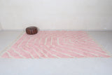 Beni Ourain Rug - 7.4 x 10.9 ft | Pink Minimalist Design