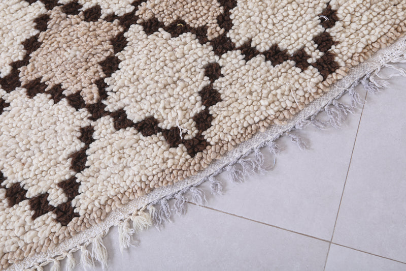 Moroccan berber rug 2.8 X 6.3 Feet - Boucherouite Rugs