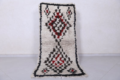 Moroccan berber rug 2.6 X 6 Feet - Boucherouite Rugs