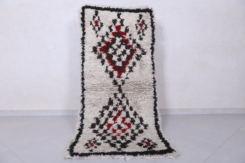 Moroccan berber rug 2.6 X 6 Feet - Boucherouite Rugs