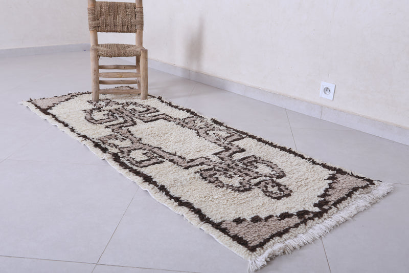 Moroccan berber rug 2.2 X 6.1 Feet - Boucherouite Rugs