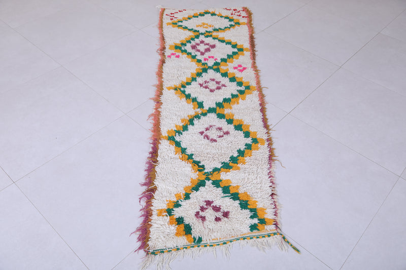 Moroccan Berber Rug - Vibrant Geometric Design 1.9ft x 6.1ft