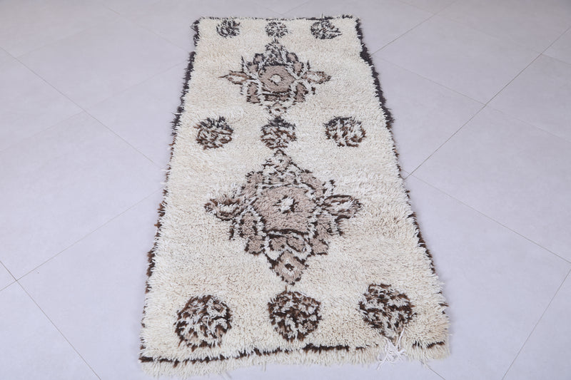 Moroccan berber rug 2.7 X 6 Feet - Boucherouite Rugs