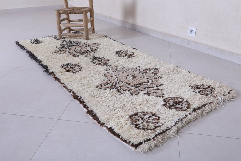 Moroccan berber rug 2.7 X 6 Feet - Boucherouite Rugs