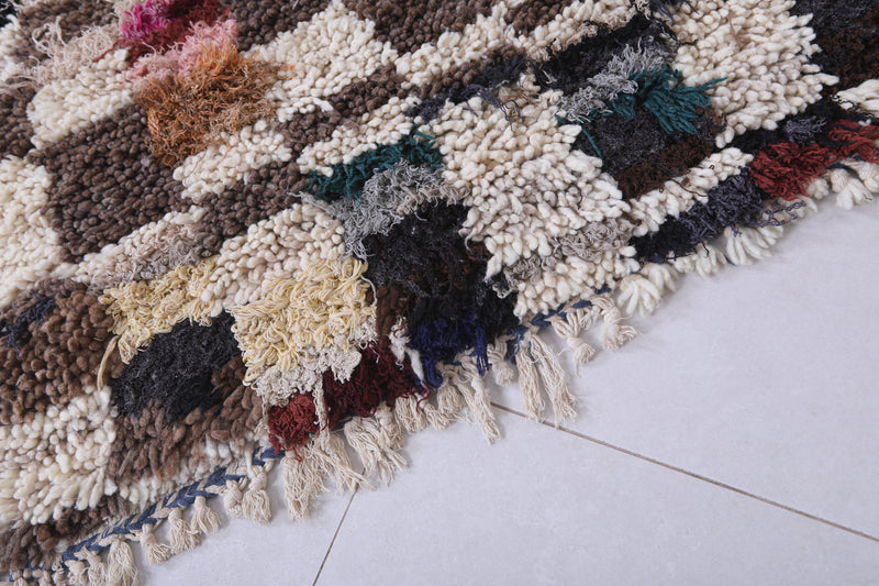 Colorful Moroccan Berber Rug - 2.5 X 4.4 Feet