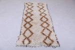 Handwoven Moroccan Berber Rug with Geometric Pattern - 3 X 6.3 Feet