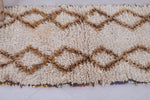 Handwoven Moroccan Berber Rug with Geometric Pattern - 3 X 6.3 Feet