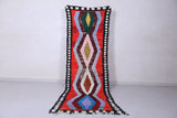 Vibrant Moroccan Berber Rug, 3.2 X 10.2 Feet