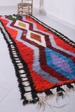 Vibrant Moroccan Berber Rug, 3.2 X 10.2 Feet