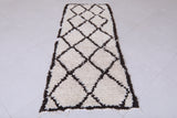 Moroccan berber rug 2.4 X 5.8 Feet - Boucherouite Rugs