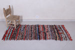 Moroccan berber rug 2.4 X 6 Feet - Boucherouite Rugs