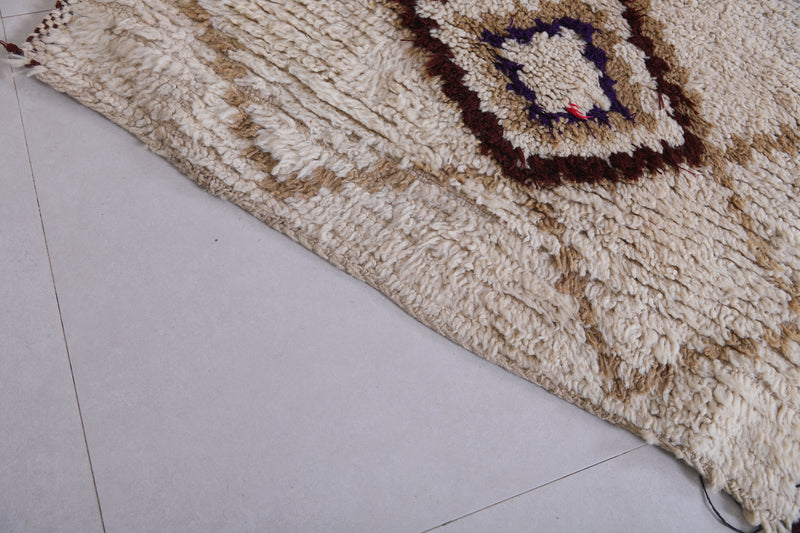 Moroccan berber rug 3.2 X 6.9 Feet - Boucherouite Rugs