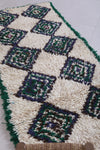 Moroccan berber rug 2.7 X 6.4 Feet - Boucherouite Rugs