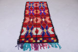 Colorful Moroccan Berber Rug, 2.8 X 6.4 Feet