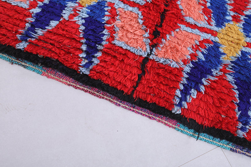 Colorful Moroccan Berber Rug - 2.8 X 6.4 Feet