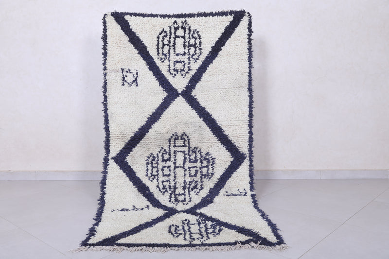 Traditional Berber Rug - Moroccan Style 3 X 6.2 Feet