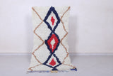 Minimalist Moroccan Berber Rug, 2.5 X 5.3 Feet