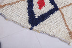 Minimalist Moroccan Berber Rug, 2.5 X 5.3 Feet