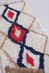 Minimalist Moroccan Berber Rug, 2.5 X 5.3 Feet