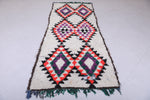 Moroccan berber rug 3.3 X 8.2 Feet - Boucherouite Rugs