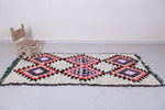 Moroccan berber rug 3.3 X 8.2 Feet - Boucherouite Rugs