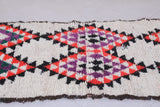 Moroccan berber rug 3.3 X 8.2 Feet - Boucherouite Rugs