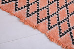 Peach Moroccan Berber Rug - 3.4 X 6.8 Feet