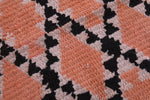 Peach Moroccan Berber Rug - 3.4 X 6.8 Feet