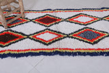 Moroccan Berber Rug with Geometric Diamond Pattern, 2.5 X 5.7 Feet