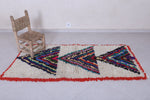 Moroccan berber rug 2.9 X 6.1 Feet - Boucherouite Rugs