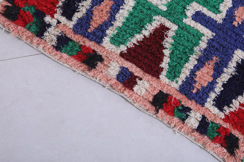 Colorful Moroccan Berber Rug - 3 X 7 Feet