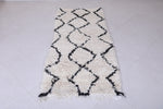 Moroccan berber rug 2.6 X 6.2 Feet - Boucherouite Rugs