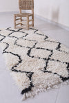 Minimalist Moroccan Berber Rug, 2.6 X 6.2 Feet