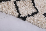 Moroccan berber rug 2.6 X 6.2 Feet - Boucherouite Rugs