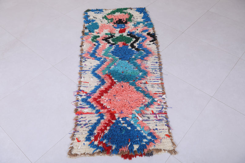 Colorful Moroccan Berber Rug - 2.3 X 5.6 Feet