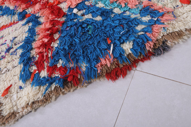 Colorful Moroccan Berber Rug - 2.3 X 5.6 Feet