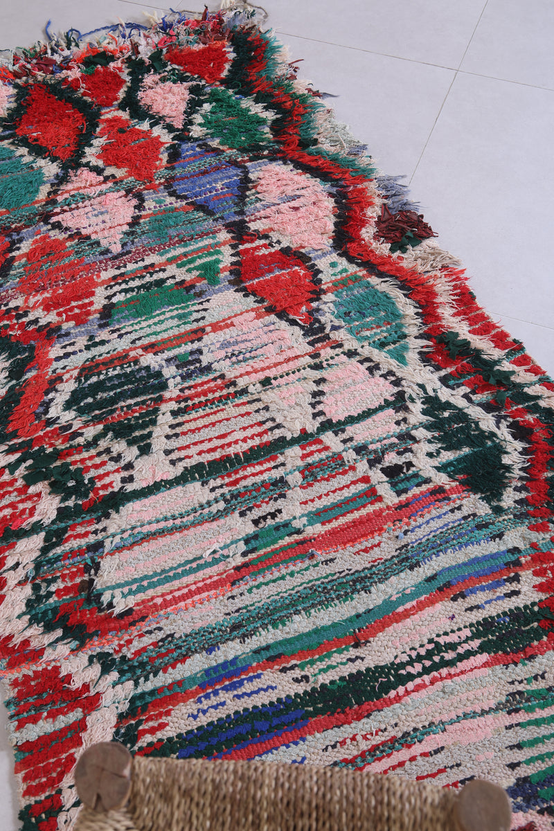 Moroccan Berber Rug – Colorful Geometric Design - 2.6 X 5.6 Feet