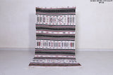 Moroccan berber handwoven kilim 3 X 6.2 Feet