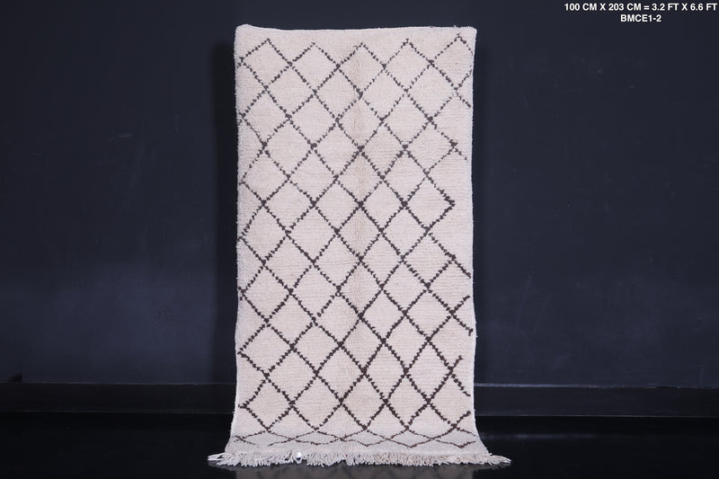 moroccan trellis runner rug 3.2 X 6.6 Feet