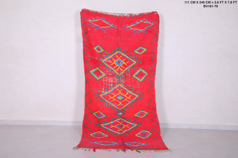 Moroccan Runner Rug 3.6 X 7.8 Feet