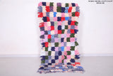 Colorful Checkered Berber Runner Rug 2.5 X 5.5 Feet