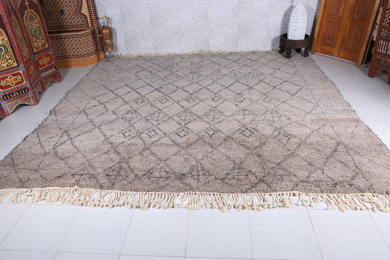 Gray Moroccan rug - Berber Rug Carpet - Custom Rug