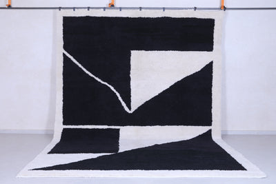 Contemporary rug - Black white rug - all wool