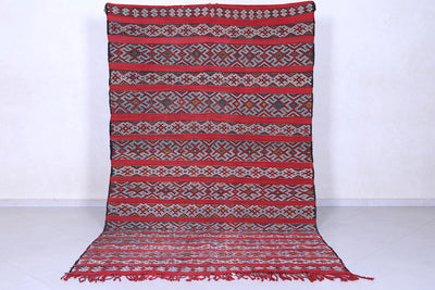 Handwoven Berber kilim 5.5 X 9.5 Feet