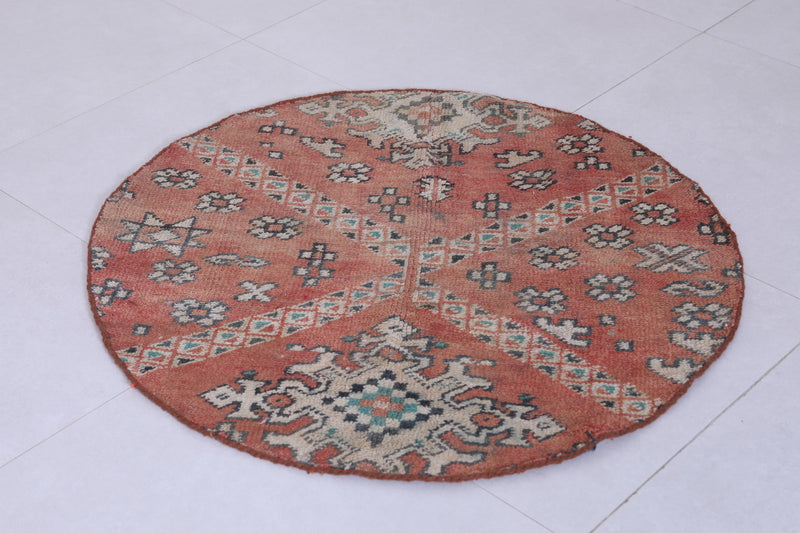 vintage moroccan rug 3.1 Feet