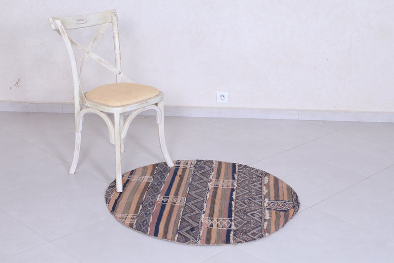 Moroccan round rug 3.4 FT - circle rug