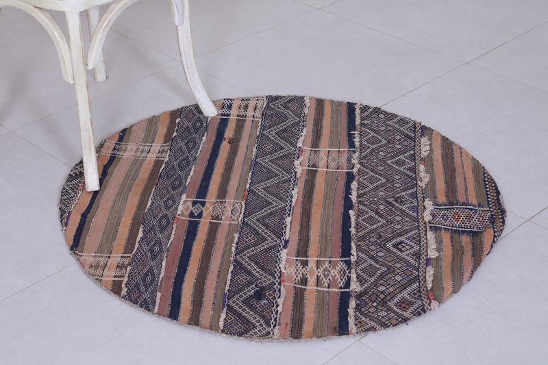 Moroccan round rug 3.4 FT - circle rug