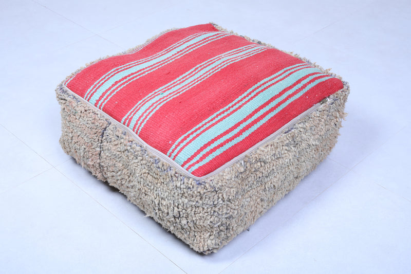 Two Moroccan handmade ottoman berber pouf