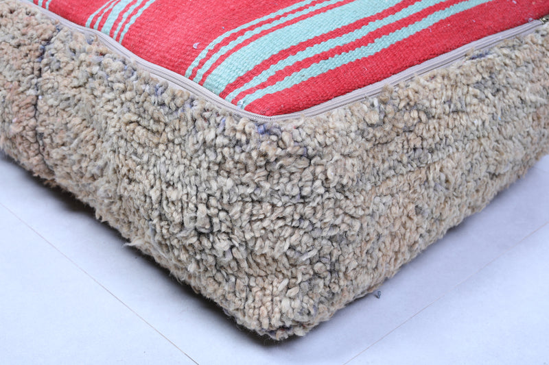 Two Moroccan handmade ottoman berber pouf